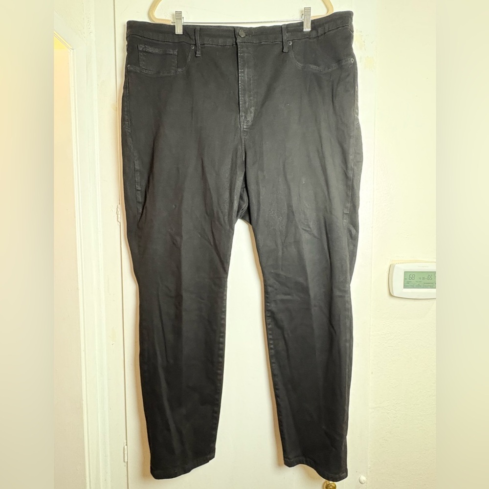 Good American Women’s Black Highrise Jeans Size 26, 28.5”Inseam - Picture 3 of 13